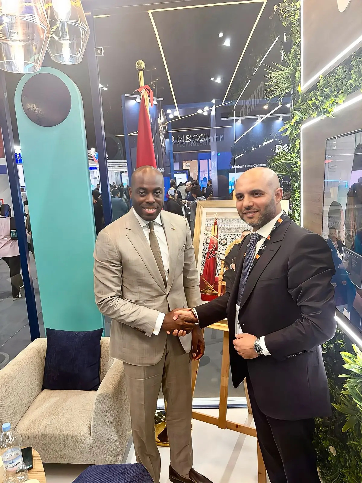 Souhail Kabi, PDG de BINEWVISION, lors d'une rencontre autour du partenariat avec le Gabon